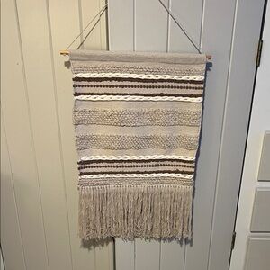 Handcrafted Beige and Brown Wall Hanging